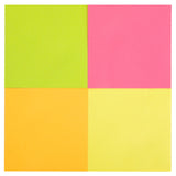 Deli Cubo Notas Adhesivas 4x100h 76x76mm Colores Surtidos Neon