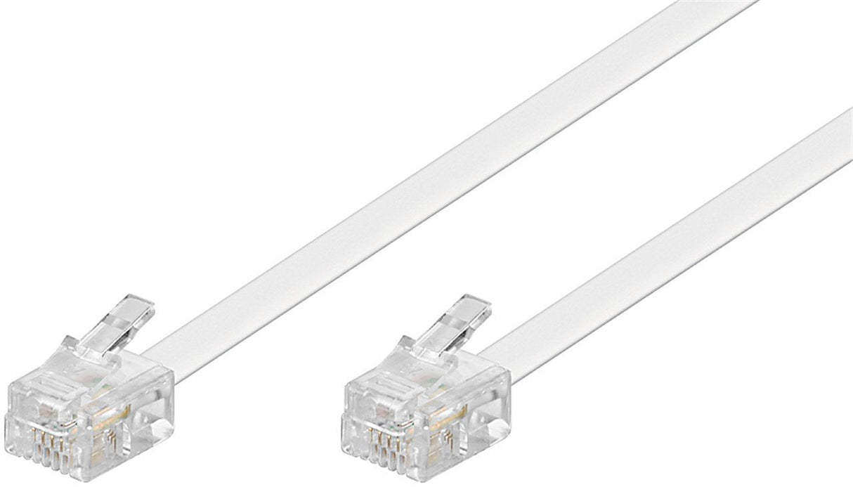 Goobay Modular Cable. Rj11/Rj11. M/M. White. 3.0m