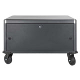 Manhattan Laptop Charging Cabinet Desktop Via Ac Adapter (Eu) 20-Bay, Install Device'S Ac Adapter (Power Cables) Into Unit, Suitable For All Laptops (To 16"), Ipads, Macbooks, Chromebooks, Other Portable Devices, Bays 380x30x280mm, Cart, Lo