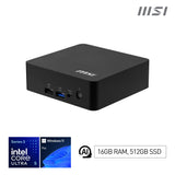 Msi Cubi Nuc Ai+ 3mg Copilot+ Pc Ultra 5 322 Ram 16gb Ssd 512gb Wi-Fi 7 Air Cooler Psu 120w Lan 2x Vesa 2xhdmi Usb Thunderbolt W11p