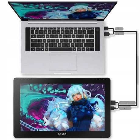 EAN 6972288300155 - BOSTO Graphic Tablet BT-16HDK tableta digitalizadora Negro 5080 líneas por pulgada 344 x 194 mm USB imagen 5