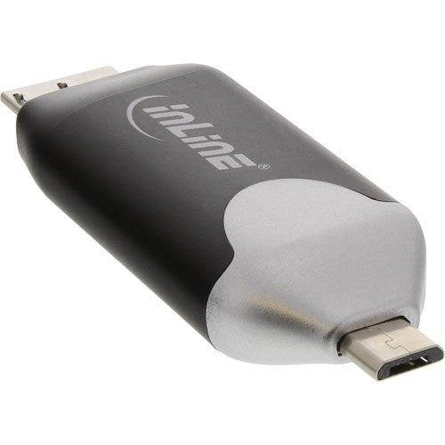 EAN 4043718232314 - InLine 66779B lector de tarjeta MicroUSB Negro, Gris imagen 1