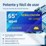 EAN 8435364320068 - iggual IGG320068 pantalla de señalización Pantalla plana para señalización digital 165,1 cm (65") LED Wif imagen 5