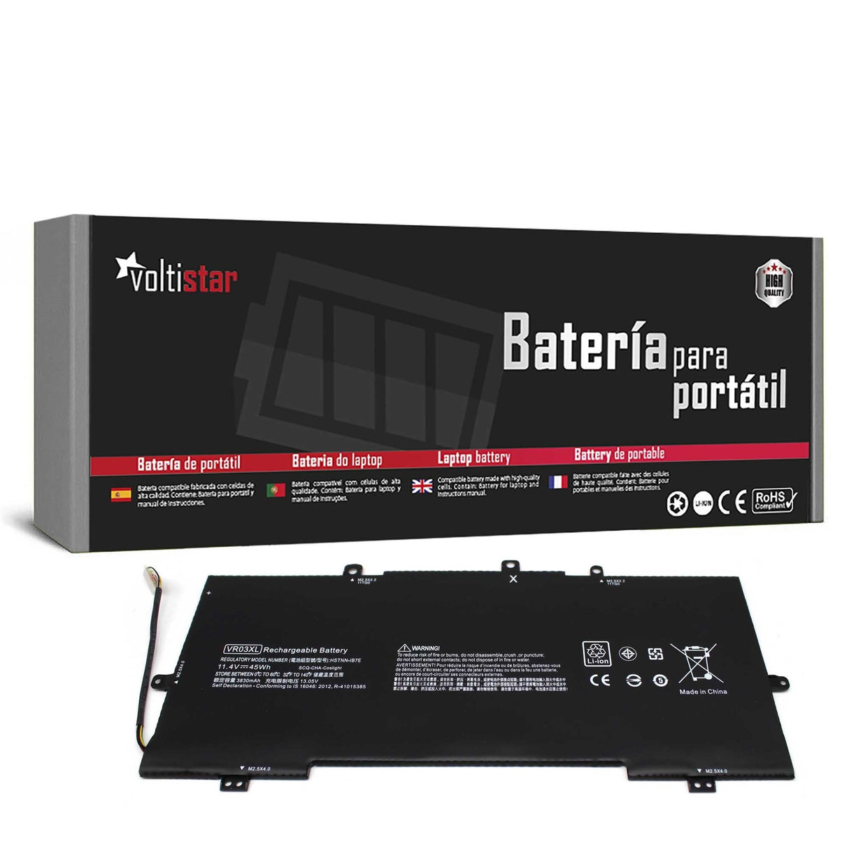 Batería Para Portátil Hp Envy 13 Pavilion 13-D 816497-1c1 Hstnn-Ib7e Vr03xl
