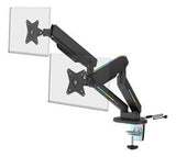 Deltaco Monitorhalt. M. Federung F. 2 Mon. Rgb Schwarz