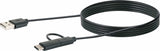 Cable Multiadaptador Usb 3.1 Schwaiger Usb 3.1 C 1m, Sw