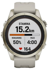 Garmin Fenix 7spro Sapphire Solar -42mm - Light Sand Soft Go