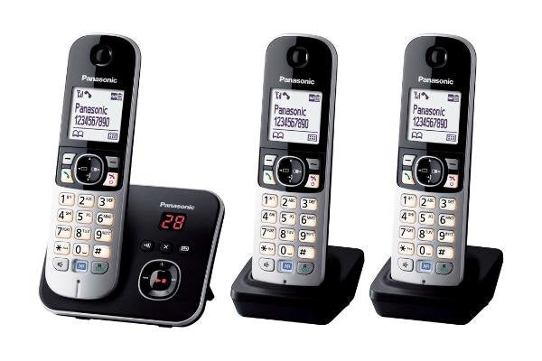 EAN 5025232675432 - Panasonic KX-TG6823GB teléfono Teléfono DECT Identificador de llamadas Negro, Plata imagen 1