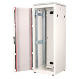 Roline 19-Zoll Netzwerkschrank Pro 32 He, 600x600 Bxt Glastr Grau