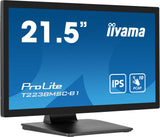 Iiyama Prolite T2238msc-B1, Monitor Led 55 Cm 21", Negro (Mate), Fullhd, Ips, Pantalla Táctil T2238msc-B1