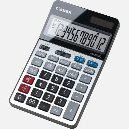 Calculadora Canon Hs-20tsc  Financiera Negro, Plata