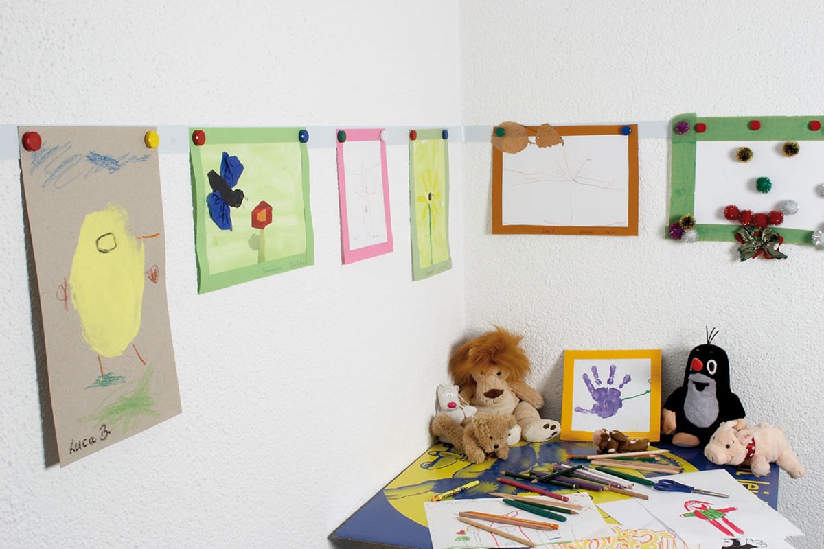 Maul Magnetband 2,5m Blanco Selbmklebend