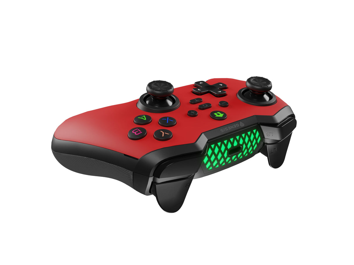 Gamepad Genesis Mangan 400 Wireless (For Pc/Switch/Mobile) Rojo