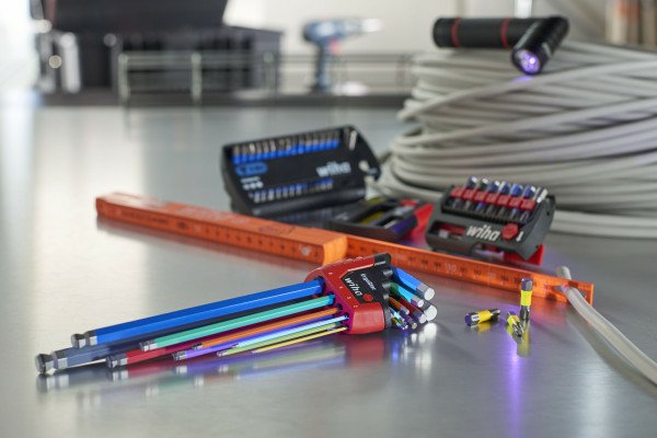 Juego De Llaves Acodadas Wiha En Soporte Ergostar, Destornillador De 9 Piezas 43849