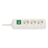 Regleta De Enchufes Brennenstuhl Eco-Line Con Interruptor De 3 Vías, Blanco, 5,0 M