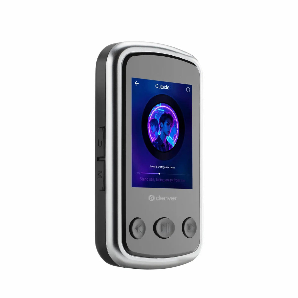 Denver Mps-320b Negro Reproductor Mp3 Acoplable Con 32 Gb De Almacenamiento Y Bluetooth