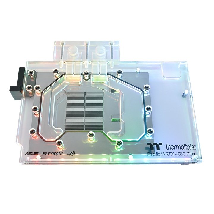 Thermaltake Pacific V-Rtx 4080 Plus (Asus Rog & Tuf) Gpu Water Block, Refrigeración Por Agua Transparente Cl-W380-Pl00sw-A