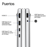 EAN 0821844595763 - HP OmniBook 3 Laptop Next Gen AI 14-hz0005nsx Copilot+ PC Snapdragon X1-26-100 Portátil 35,6 cm (14") 2K  imagen 3