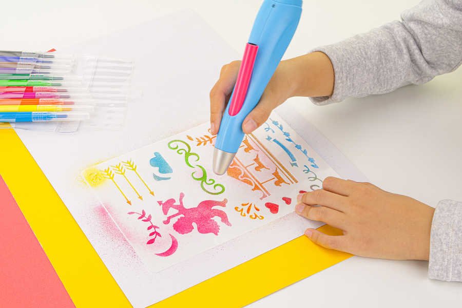 Juego De Pintura En Aerosol Con Aerógrafo Eléctrico Peach, Po150