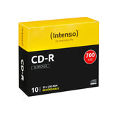 Intenso Cd-R 700 Mb/80 Min; 52x Slim Cslim Case 10