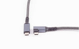 Shiverpeaks Usb-C Ladecable 3.2 90° 100w Pd Textil 1m