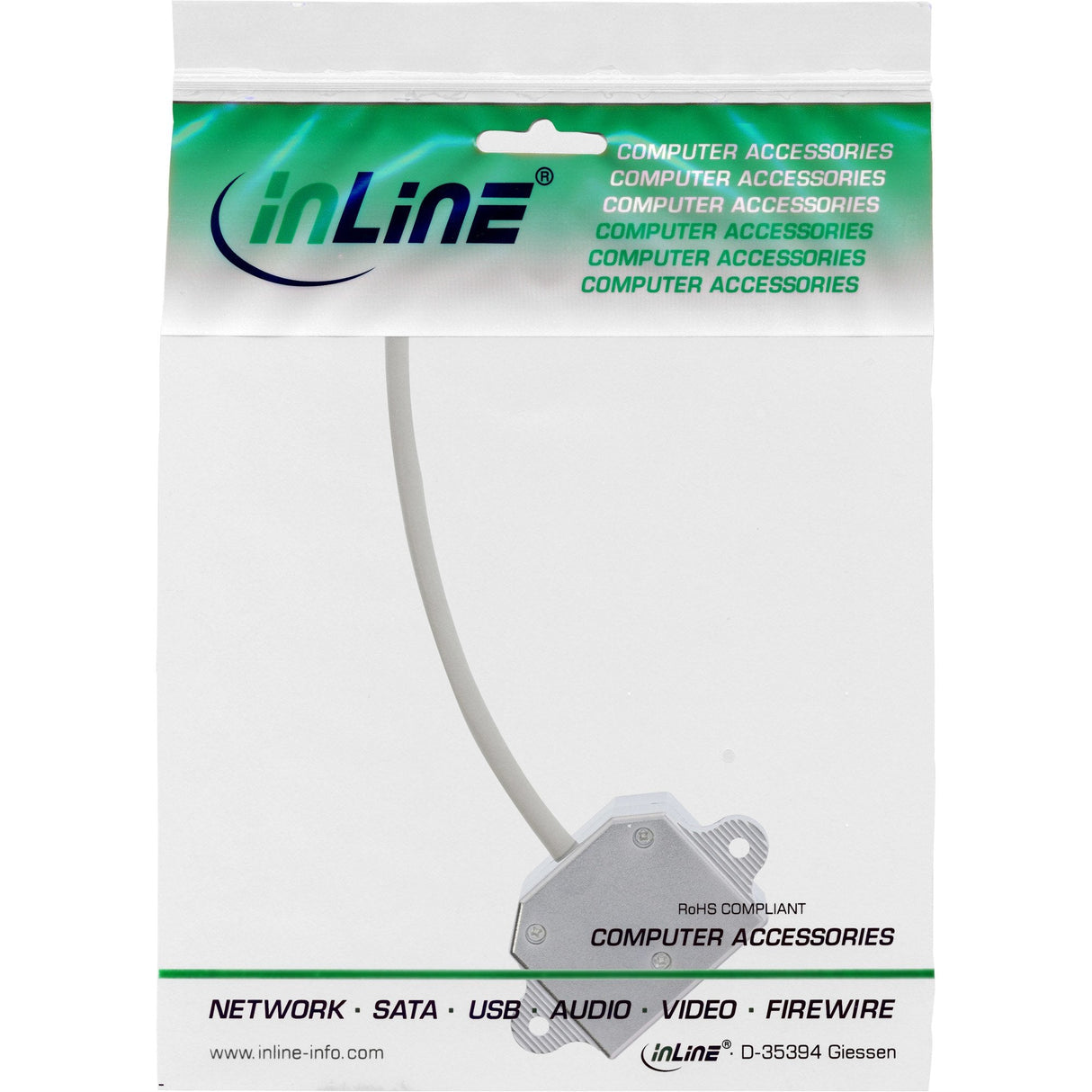 Inline Isdn Port Doubler 1x Rj45 Macho A 2x Rj45 Hembra Con Cable