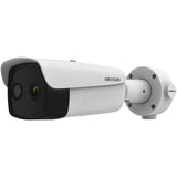 Cámara Bullet Ip Biespectro Térmica Y Óptica 384×288 25mm 12mm Wdr 120db E/S Alarma Audio Mic Anticorrosión Hikvision