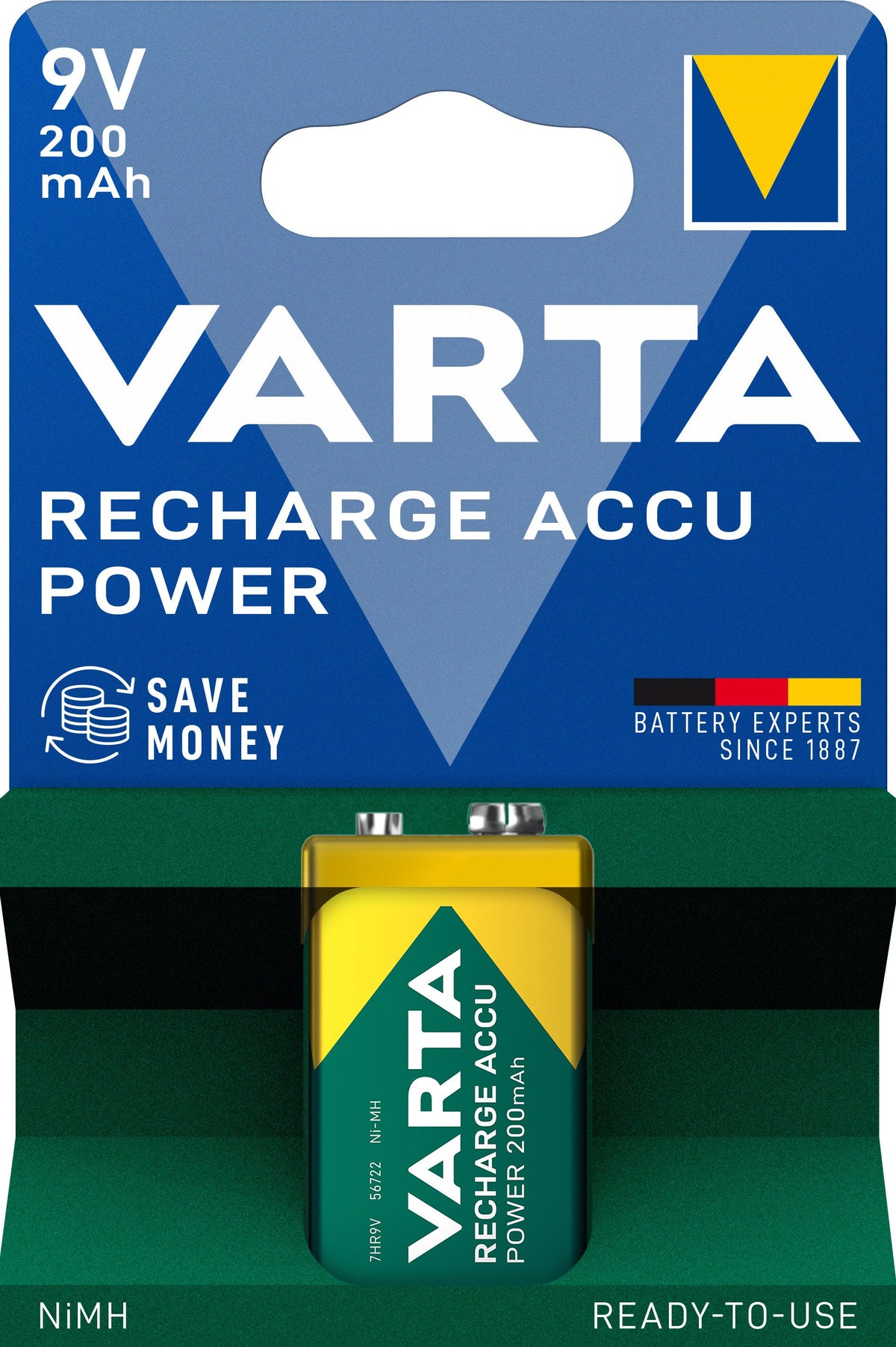 EAN 4008496550814 - Varta 56722 Batería recargable 9V Níquel-metal hidruro (NiMH) imagen 3
