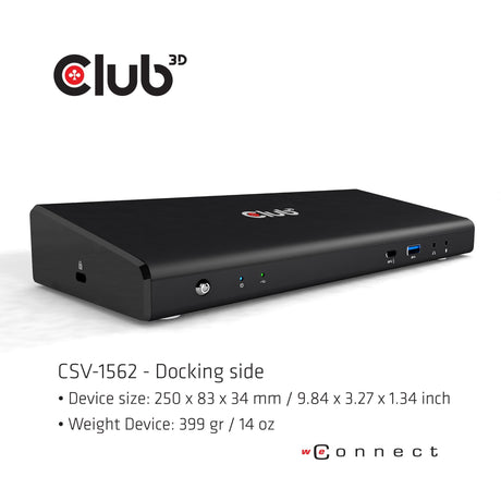 EAN 8719214471293 - CLUB3D CSV-1562 base para portátil y replicador de puertos Acoplamiento USB 3.2 Gen 1 (3.1 Gen 1) Type-C  imagen 4
