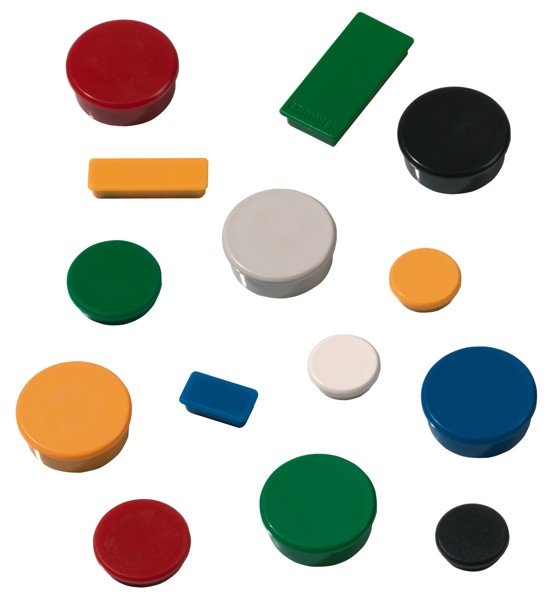 Franken Gmbh Franken - Magnet - 3,8 Cm Diámetro - Azul (Paquete De 10)