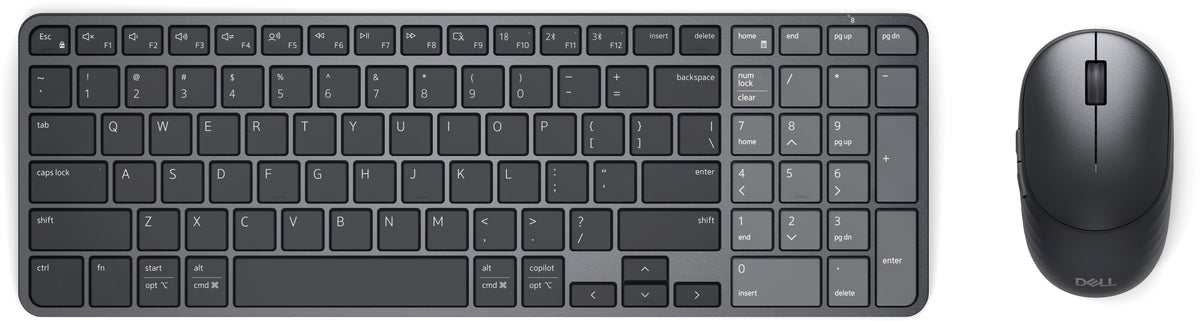 Dell Km746 - Pack Teclado + Ratón Inalámbrico Negro Français (Azerty) Rechargeable