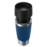 Taza Térmica  Emsa Travel Mug  Clásica Azul Oscuro/Acero Inoxidable, 0,36 Litros N2020300