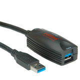 Roline Usb 3.2 Gen 1 Aktives Repeater Cable Schwarz 5m