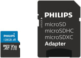 Philips Microsdxc 128gb Class 10 Uhs-I U3 Incl. Adapter