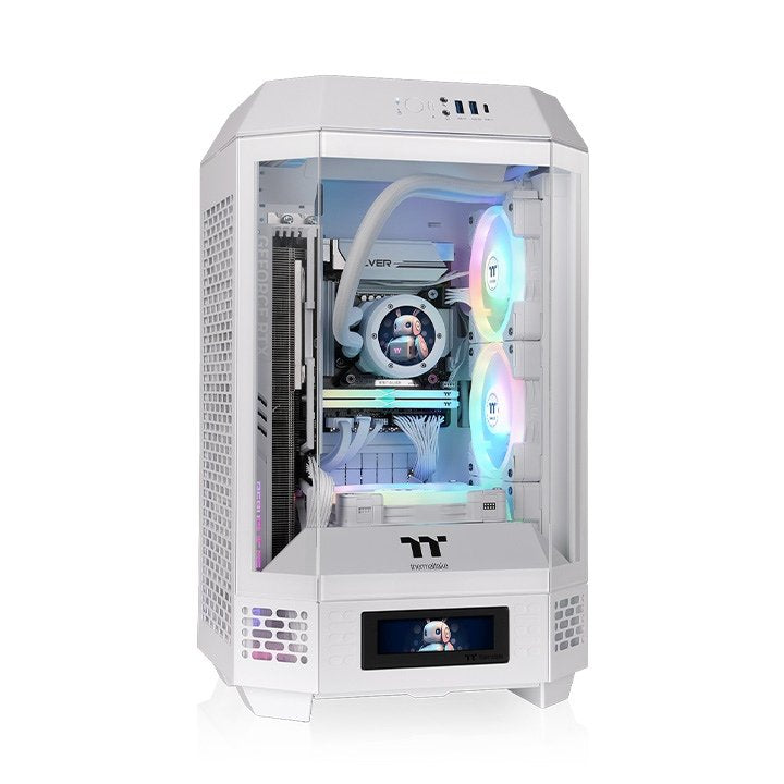 Caja Pc Thermaltake The Tower 250 Blanca, Cristal Templado Ca-1z9-00s6wn-00