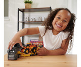 Vehículo De Juguete Majorette  Volvo Truck Fh-16 Con Remolque Y Pala Cargadora