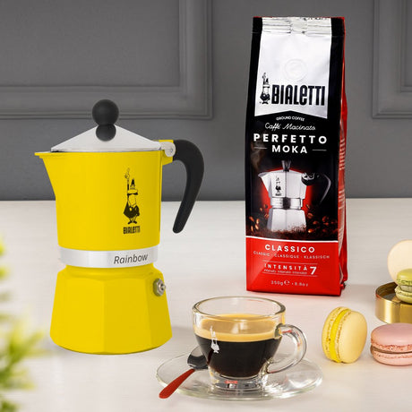 EAN 8006363018555 - Bialetti Rainbow Cafetera italiana Negro, Amarillo imagen 2