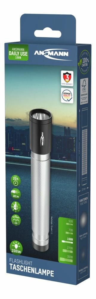 Linterna  Ansmann Led Taschenlampe Daily Use 150b Inkl. 2xaa 1600-0428