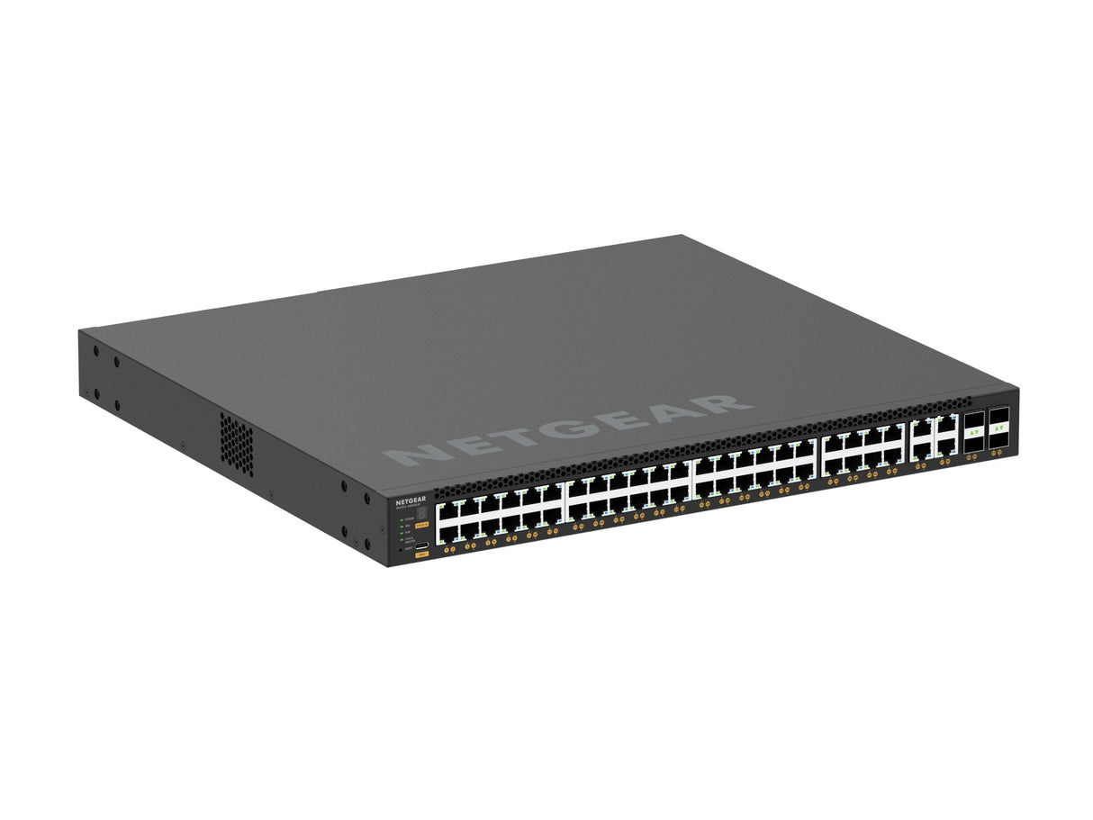 Netgear M4350-44m4x4v Gestionado L3 2.5g Ethernet (100/1000/2500) Energía Sobre Ethernet (Poe) 1u Negro