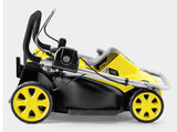 EAN 4066529036384 - Kärcher LMO 3-18 Cortacésped de empuje a gasolina Batería Amarillo, Negro imagen 2