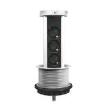 Regleta De Mesa Retractil 3 Tomas 1.8m Logilink Pl Schukox3/Ã 10cm Lps235a