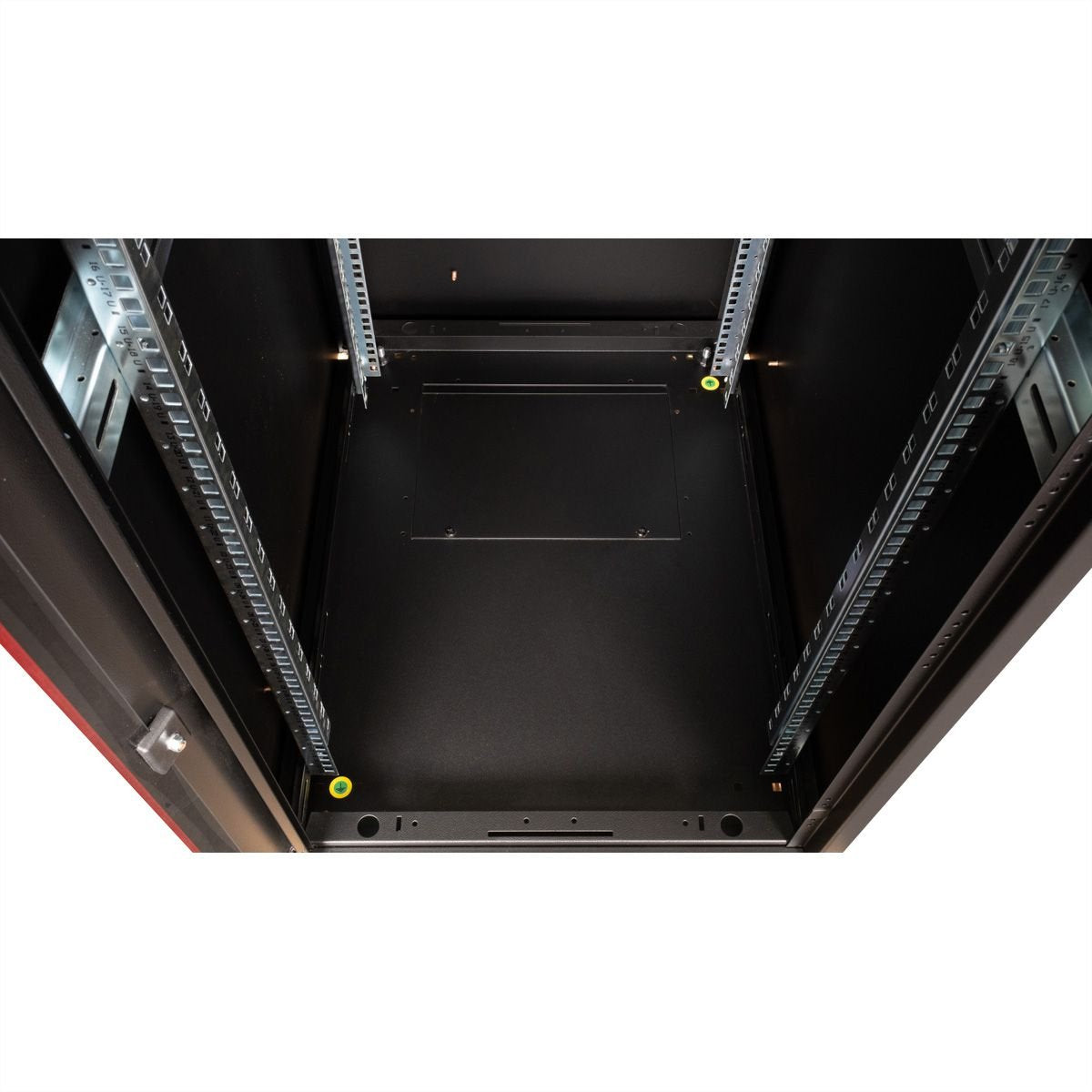 Roline 19-Zoll Netzwerkschrank Basic 32 He, 600x800 Bxt Glastr Schwarz