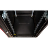 Roline 19-Zoll Netzwerkschrank Basic 32 He, 600x800 Bxt Glastr Schwarz
