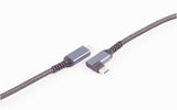 Shiverpeaks Usb-C Ladecable 3.2 90° 100w Pd Textil 1m
