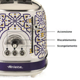 EAN 8003705122901 - Ariete 0155/0C 6 2 rebanada(s) 810 W Blanco, Azul claro imagen 6