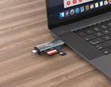 Lector De Tarjetas Externo Equip Otg Usb-C & Usb-A Sd/Microsd