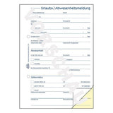 Avery Zweckform Urlaubs-/Abwesenheitsberichtsformular - 40 Hoja - A5 (148 X 210 Mm)