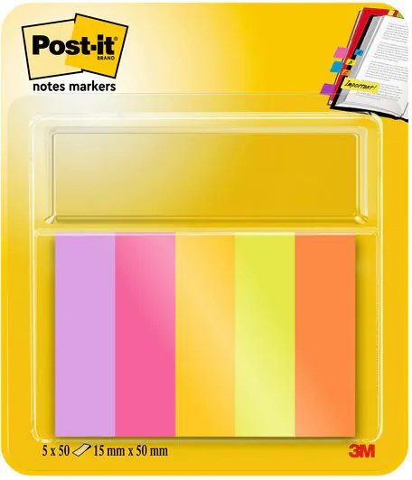 EAN 4054596927087 - 3M 7100259441 nota autoadhesiva Rectángulo Verde, Naranja, Rosa, Violeta, Amarillo 50 hojas Autoadhesivo imagen 1