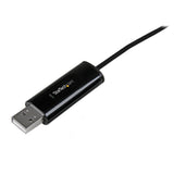 Startech.Com Cable Switch Conmutador Km Usb De 2 Puertos Con Transferencia De Datos Archivos Teclado Mouse 3x Usb A Macho Mac O Pc Adaptador De Conexión Directa Usb 2.0 Usb 2.0 Negro