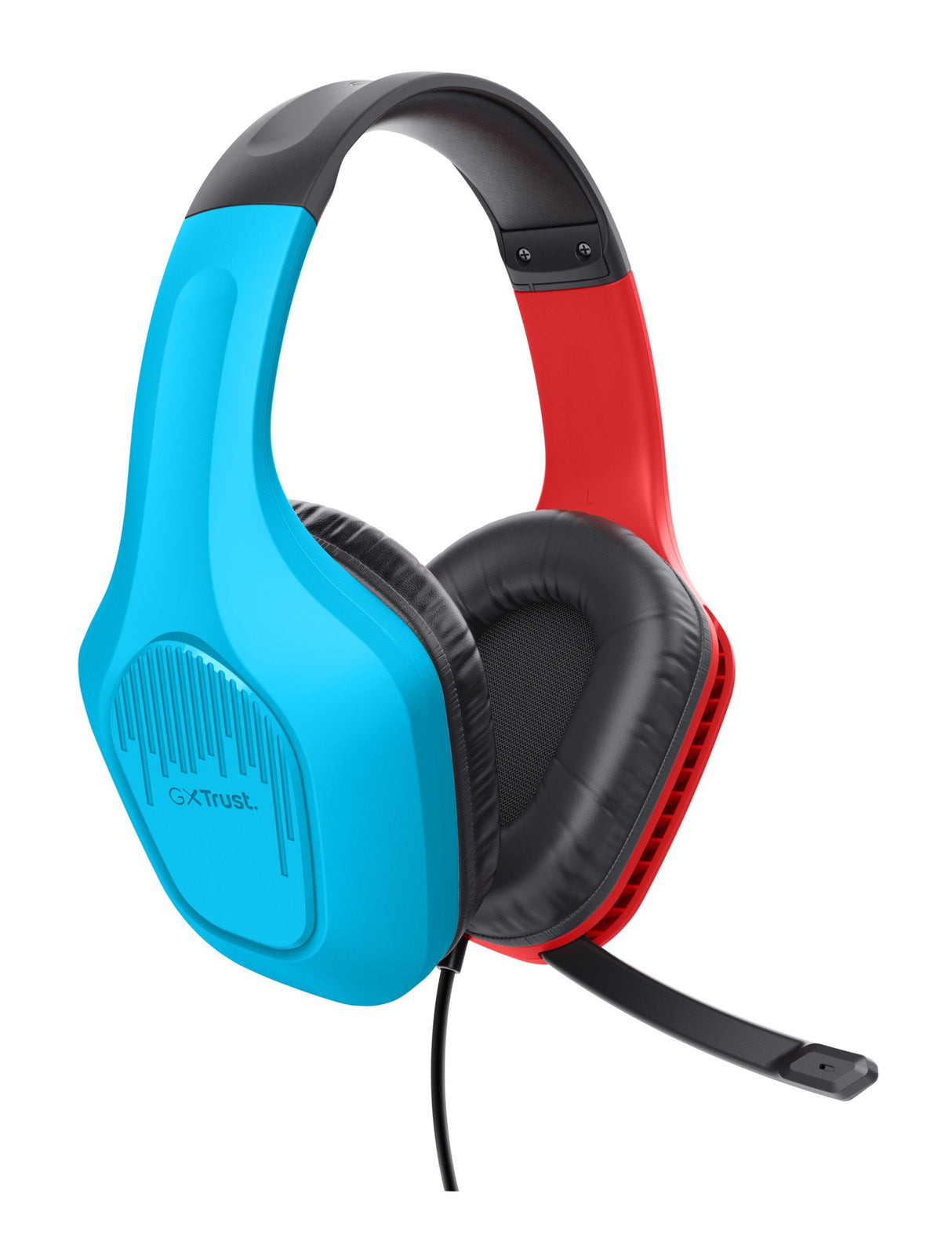 Auriculares Gaming Con Micrófono Trust Gaming Gxt 416s Zirox Jack 3.5 Azules Y Rojos